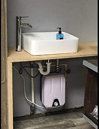 FVSTR 110V-120V 1.5Kw Small Under Sink Tank 2.16Gallon Water Heater Hot Storage,Mini Instant Electric RV TR Trailer Kitchen Compact Point-of-Use, (2.16gallon)