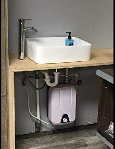 FVSTR 110V-120V 1.5Kw Small Under Sink Tank 2.16Gallon Water Heater Hot Storage,Mini Instant Electric RV TR Trailer Kitchen Compact Point-of-Use, (2.16gallon)