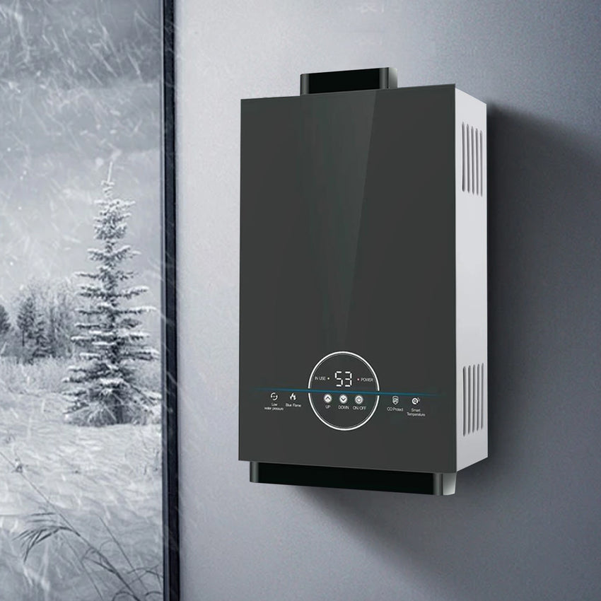 FVSTR FVS318TB 3.18 GPM Tankless Natural gas Water Heater,Portable Instant Hot Water Heater,Outdoor Use for RV,Camper Van,Camping Trailer,Cabin,Barn,Pool,Grey