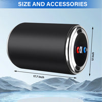 Dual Power Water Heater, 12V DC 200W/120V AC 1500W, 10L/15L, US Plug RV Tank Water Heater, Instant for RV, for Camper with Double Power Supply & Remote Controller CSA approved (Black-15L)