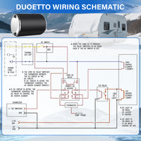 Dual Power Water Heater, 12V DC 200W/120V AC 1500W, 10L/15L, US Plug RV Tank Water Heater, Instant for RV, for Camper with Double Power Supply & Remote Controller CSA approved (Black-15L)