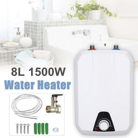 FVSTR 110V-120V 1.5Kw Small Under Sink Tank 2.16Gallon Water Heater Hot Storage,Mini Instant Electric RV TR Trailer Kitchen Compact Point-of-Use, (2.16gallon)