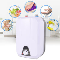 FVSTR 110V-120V 1.5Kw Small Under Sink Tank 2.16Gallon Water Heater Hot Storage,Mini Instant Electric RV TR Trailer Kitchen Compact Point-of-Use, (2.16gallon)